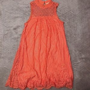 Altar’d State Coral Lace Dress